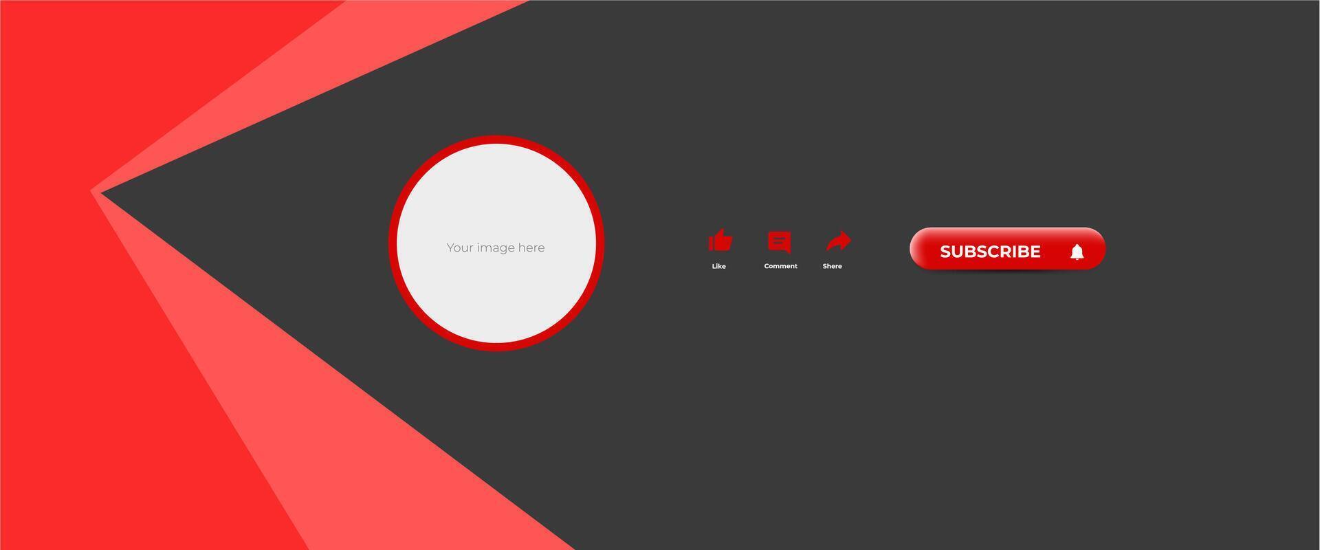 Creative YouTube Channel Branding vector