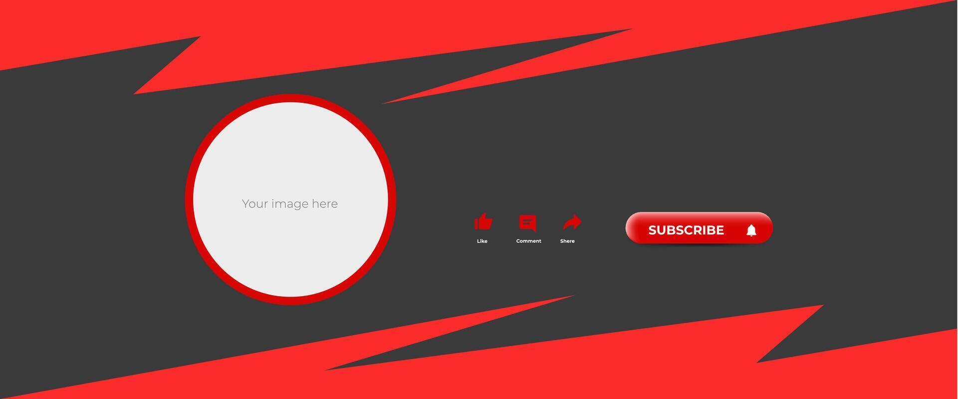 Stylish Profile Cover Layout vector