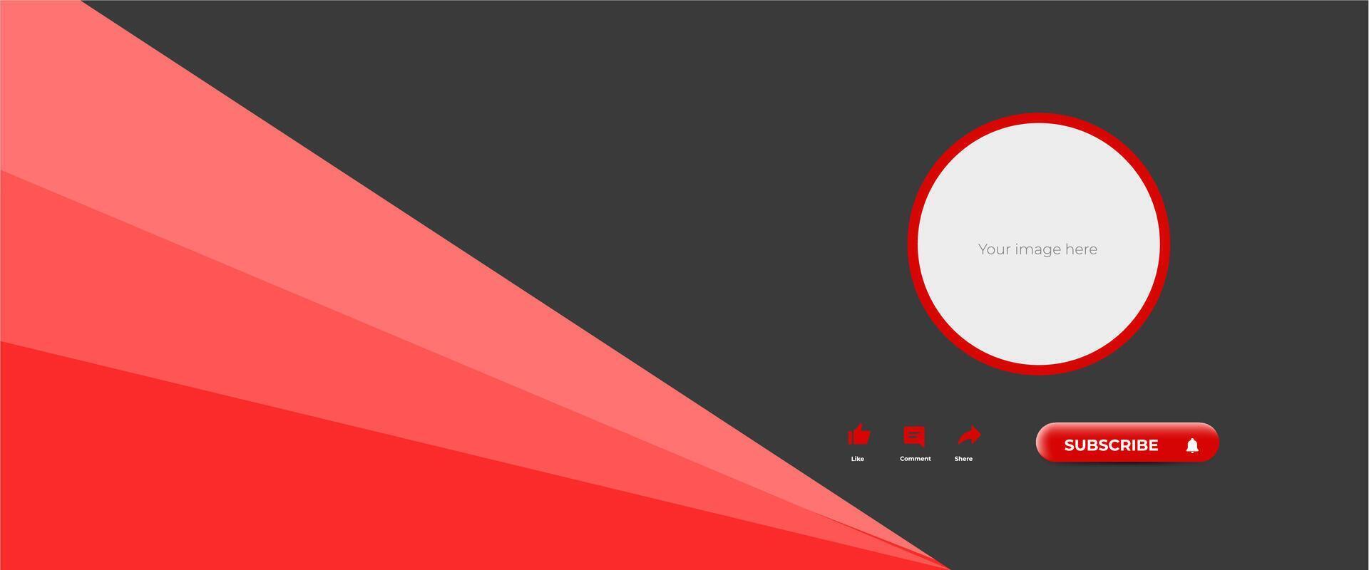 Channel Identity subscribe Design vector