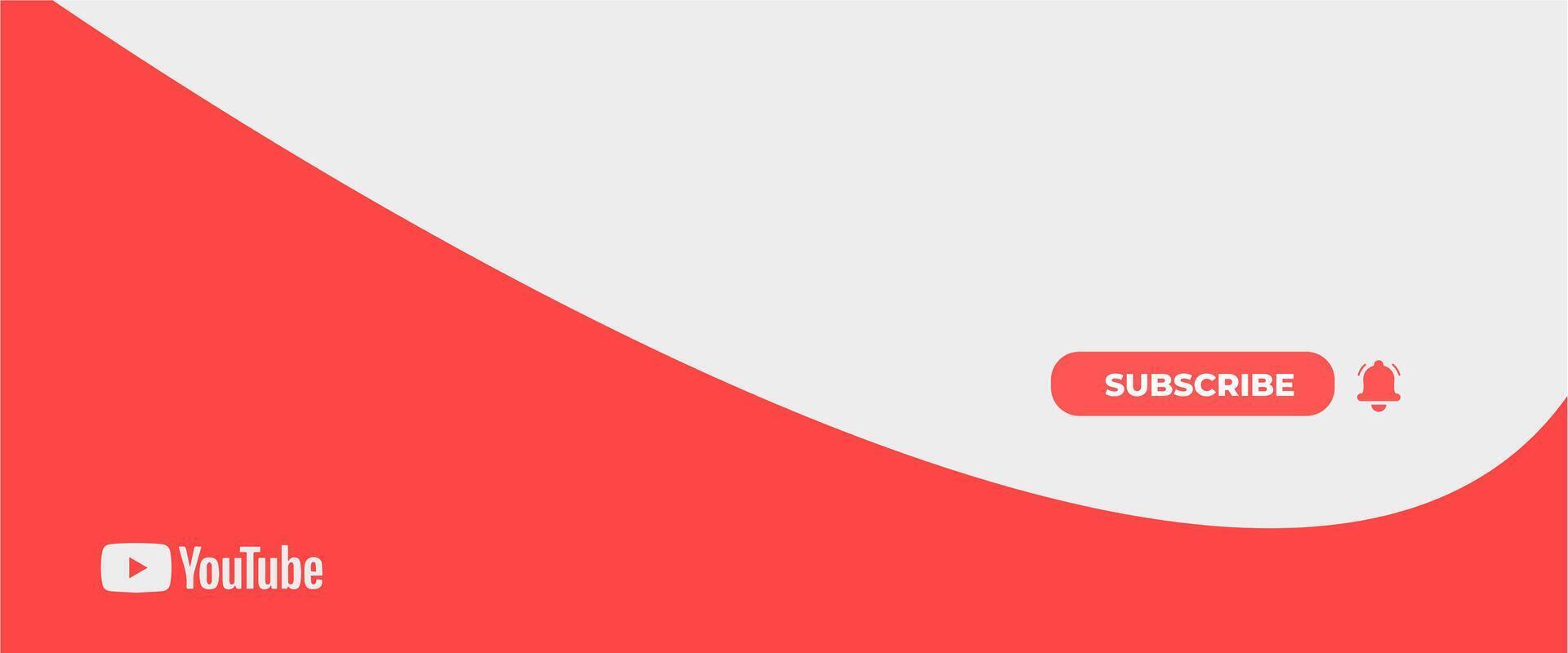 Modern YouTube Banner vector