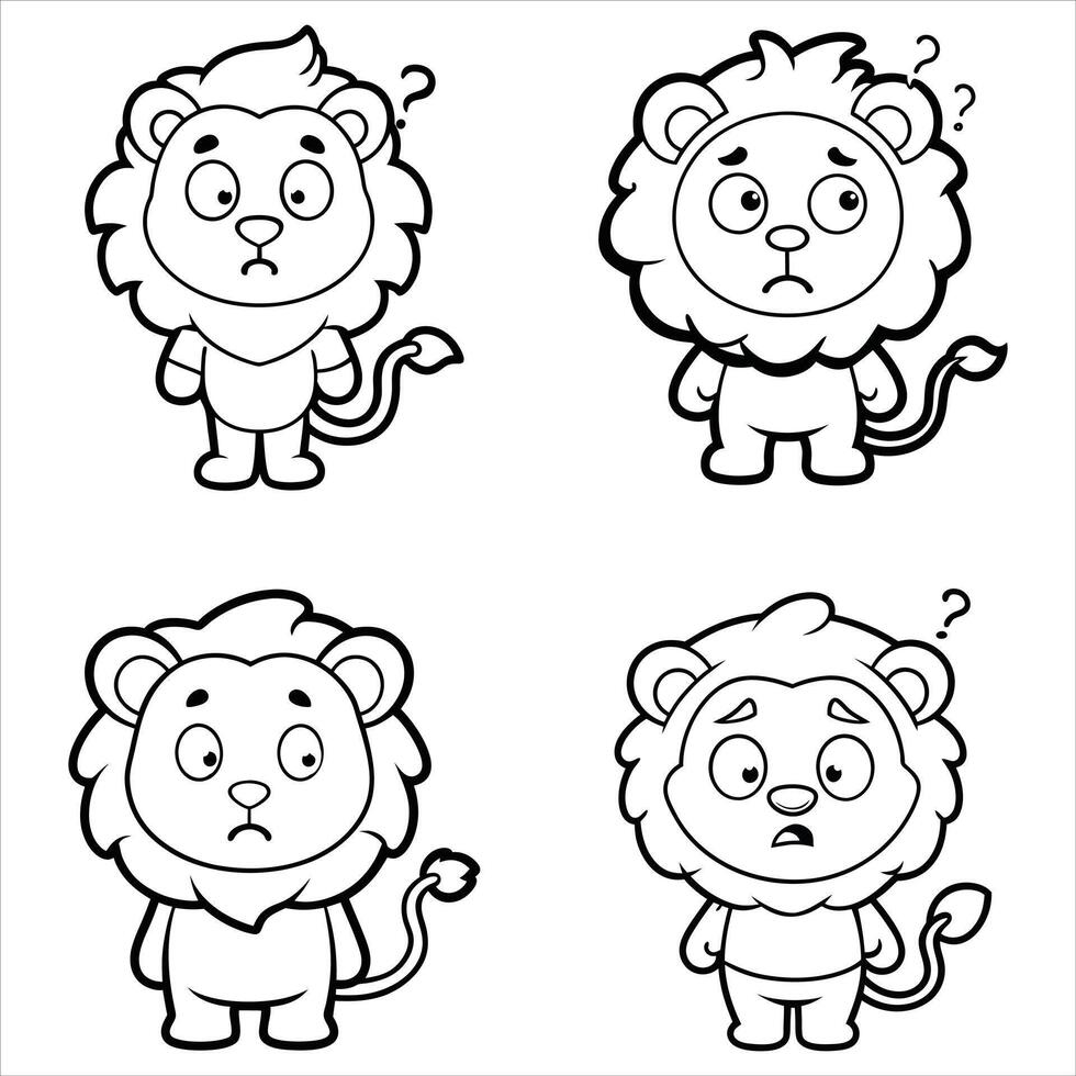 confused lion by Planet chan on Deviant Transparent background vector