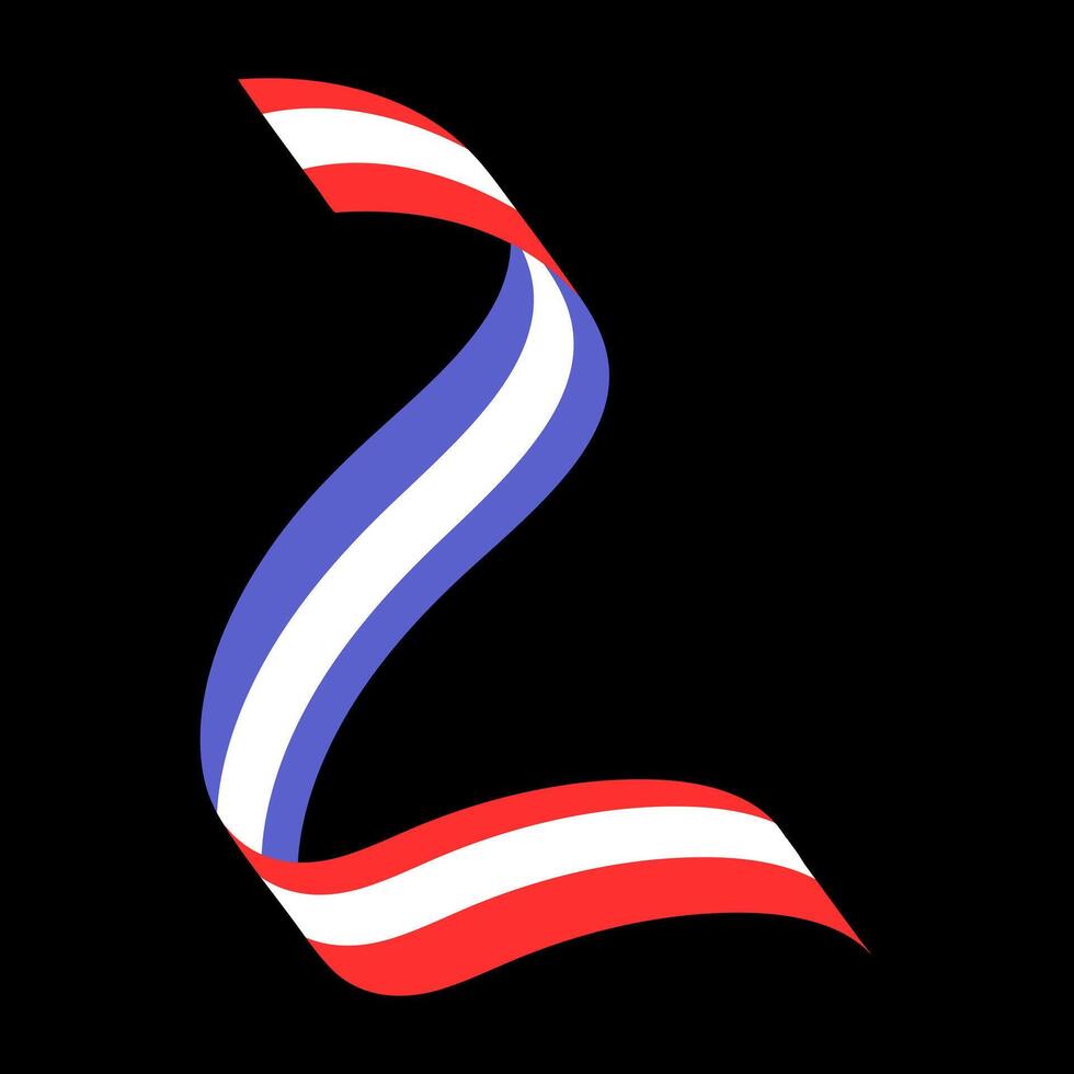 Serpentine carnival ribbon. vector
