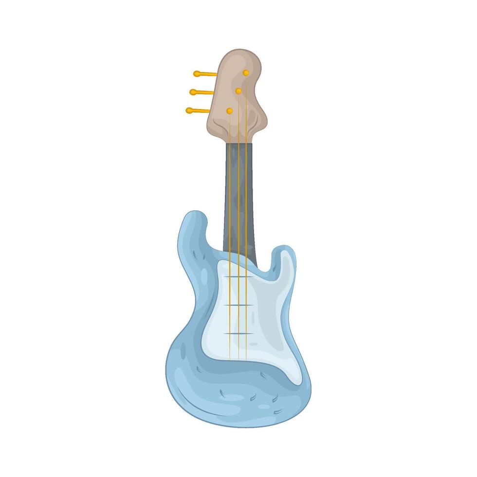 Illustration of toy guitar vector