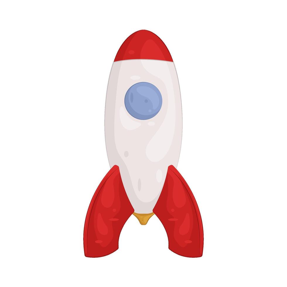 Illustration of toy rocket vector