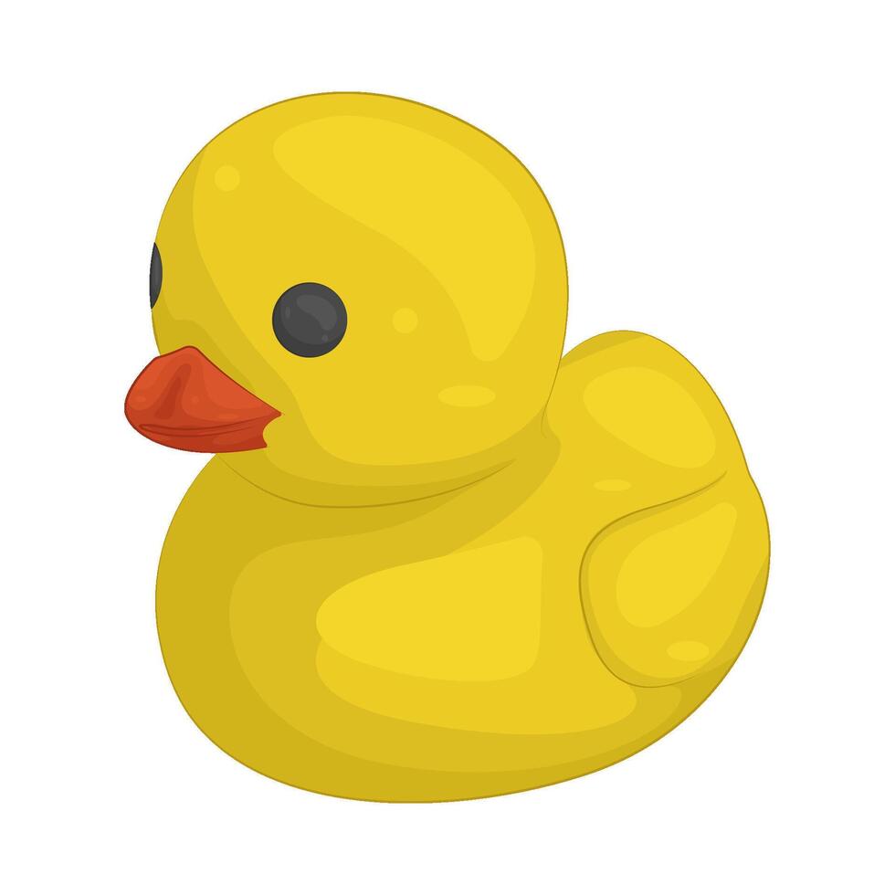 cute rubber duck vector