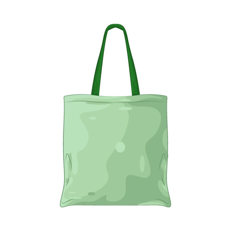 Illustration of Green Eco bag vector