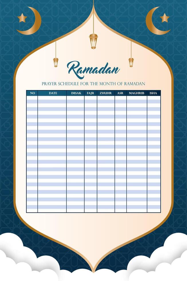 Ramadan prayer banner vector