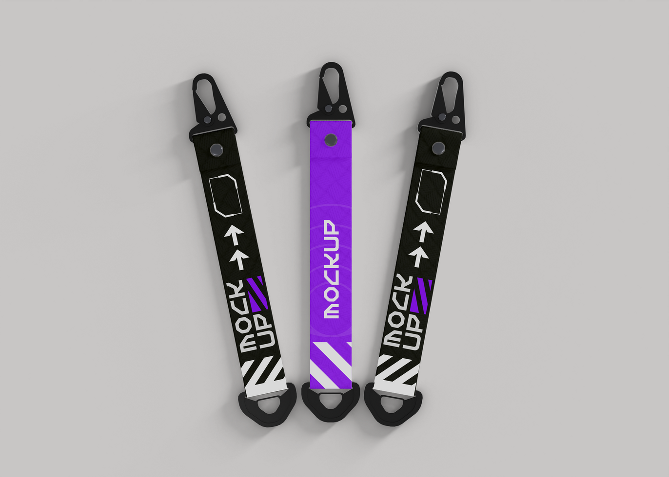 Logo Branding Strap Keychain Mockup psd