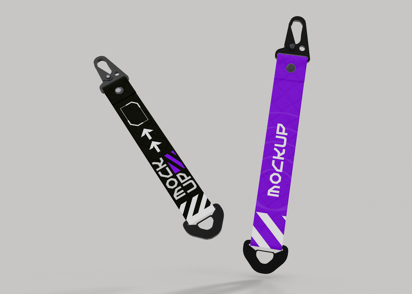 Custom Strap Keychain Mockup psd
