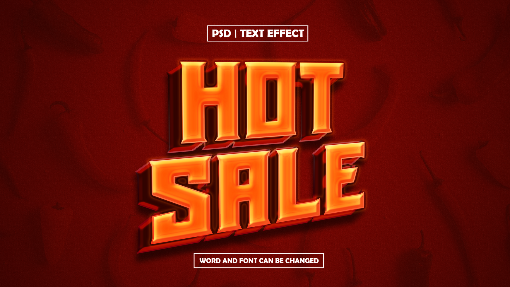 Hot Sale Text Effect 3D Text Style psd