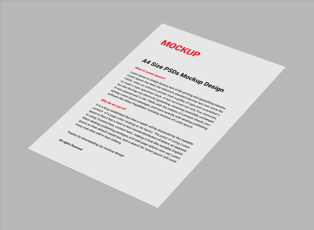 Wow Menu poster pamphlet invoice Letterhead fax cover flyers or Letter Mockup file psd