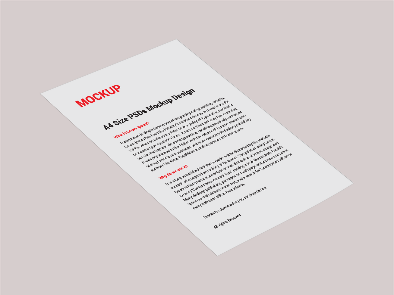 Premium Sell sheet Menu posters pamphlet invoice Letterhead fax cover flyer sale sheet Letter mockup file psd