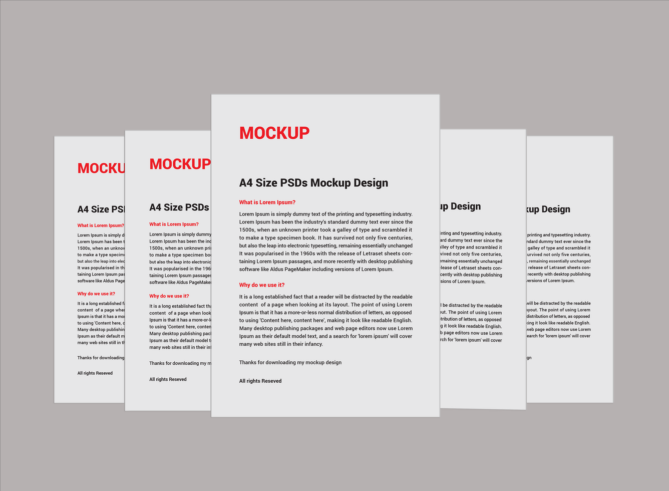 Wow Menu poster pamphlet invoice Letterheads fax cover flyer or Letter Mockup file psd