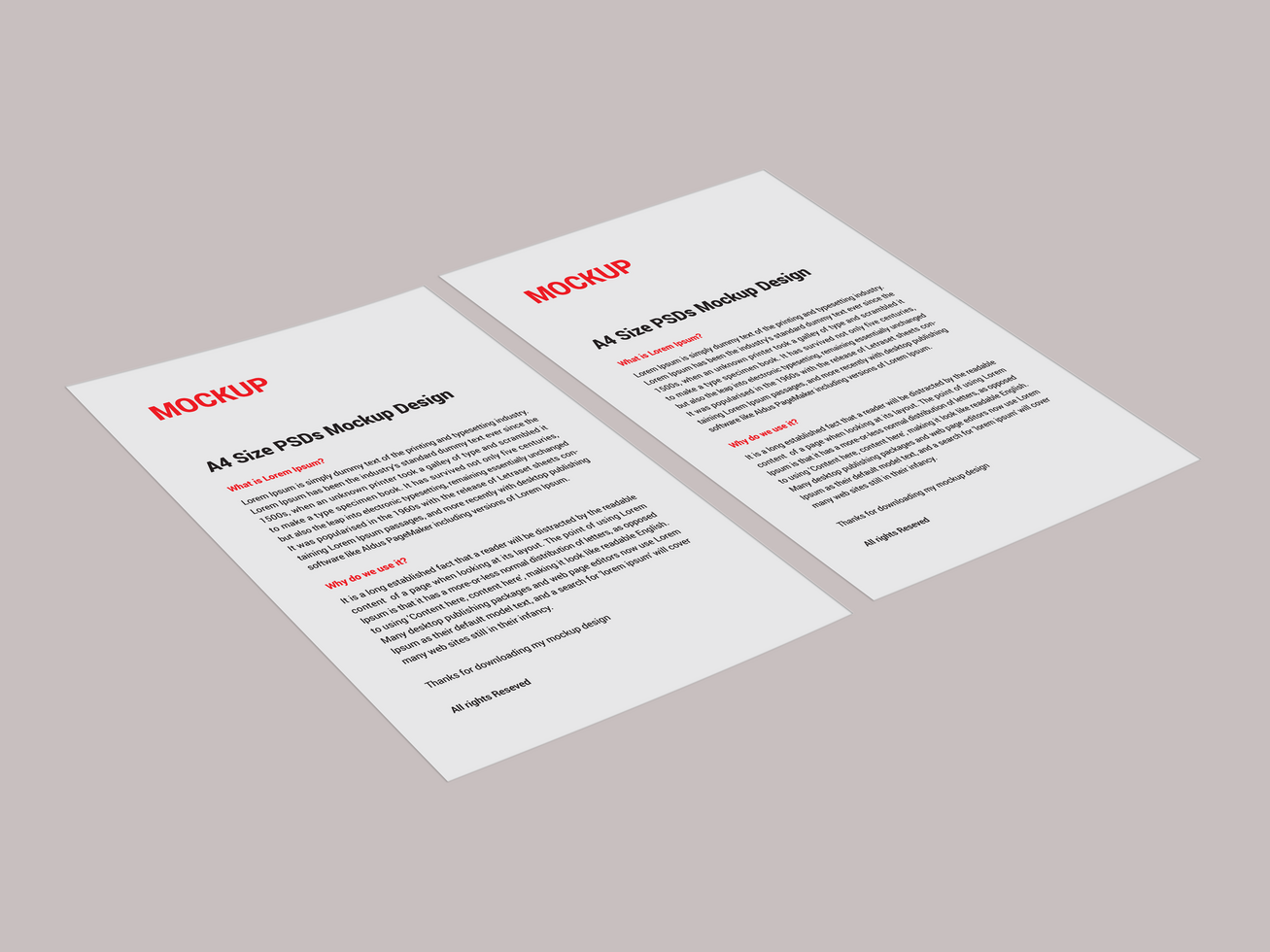 Premium Sell sheet Menu poster pamphlet invoice Letterhead fax cover flyer sale sheet and Letter mockup file psd