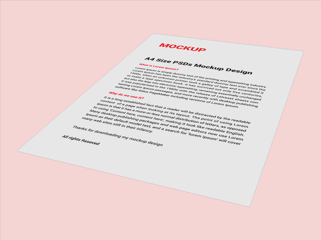 Premium Sell sheet Menu poster pamphlets invoice Letterhead fax cover flyer sale sheet Letter mockup file psd