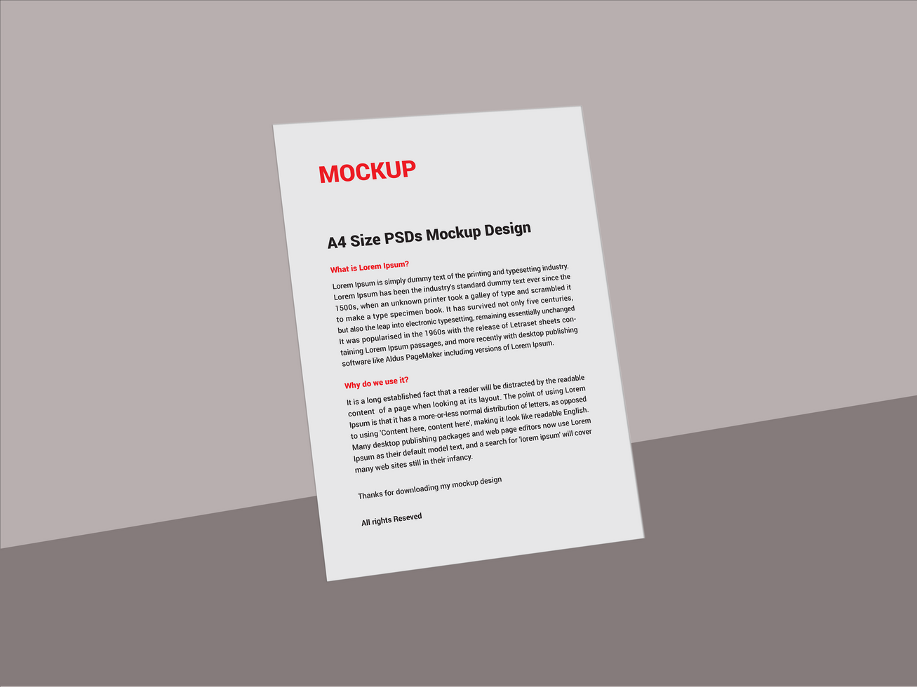 Premium Sell sheet Menu poster pamphlet invoice Letterhead fax cover flyer sale sheet Letter mockup file psd