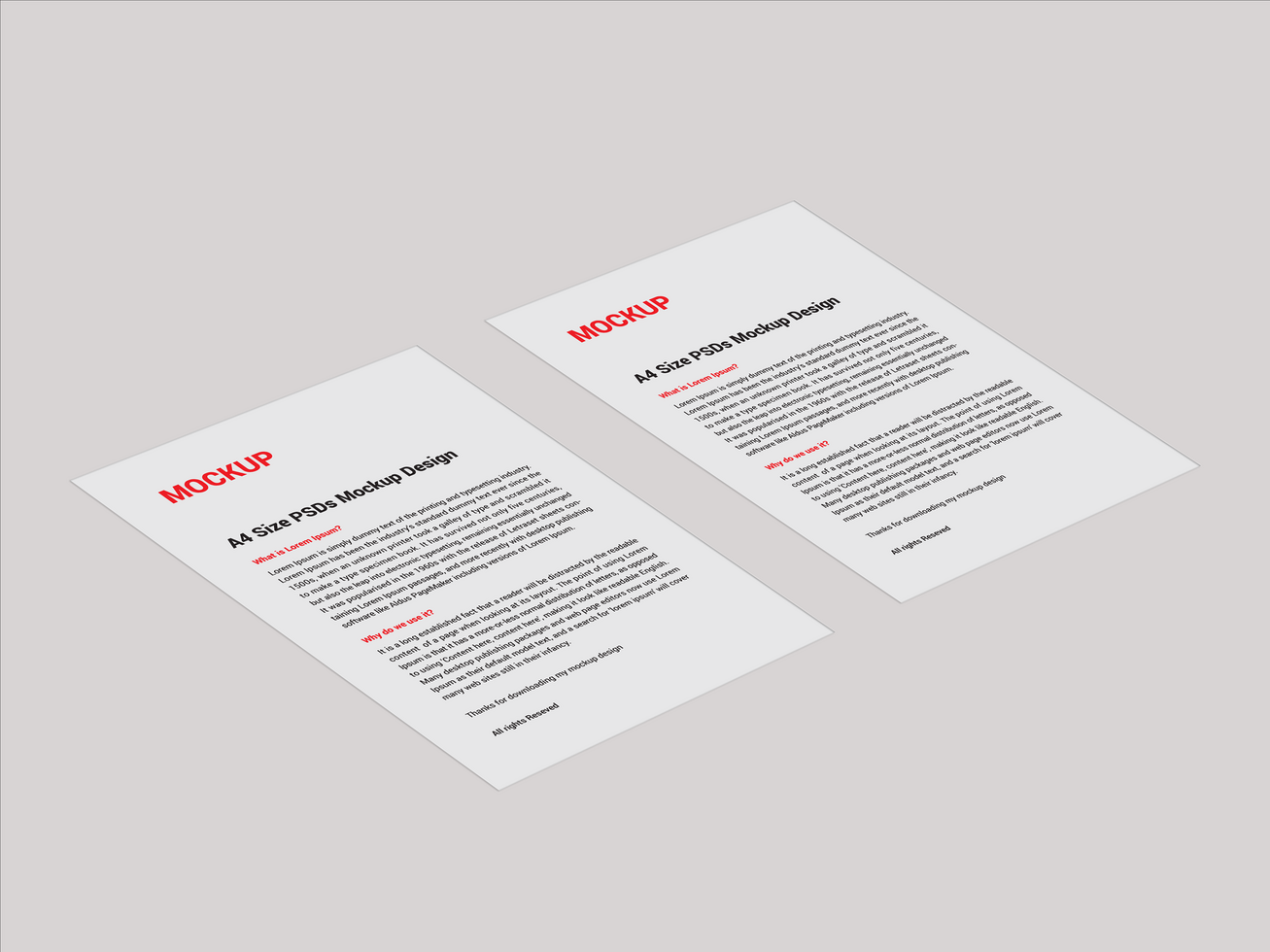 Premium Sell sheet Menu poster pamphlet invoice Letterhead fax cover flyer sale sheets and Letter mockup file psd