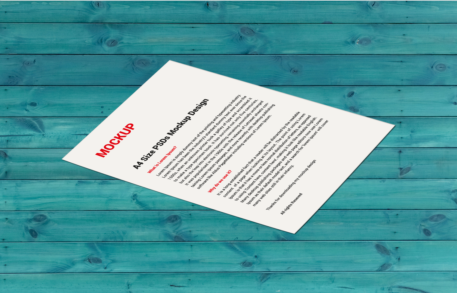 Premium Sell sheet Menu poster pamphlet invoice Letterhead fax cover flyer sale sheets or Letter mockup file psd