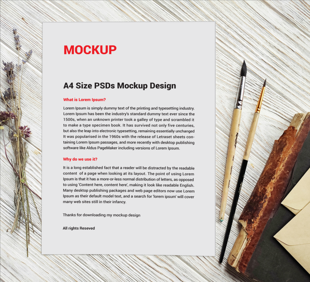 Excellent Menu poster pamphlet invoice Letterhead fax cover flyer or Letter Mockup files psd