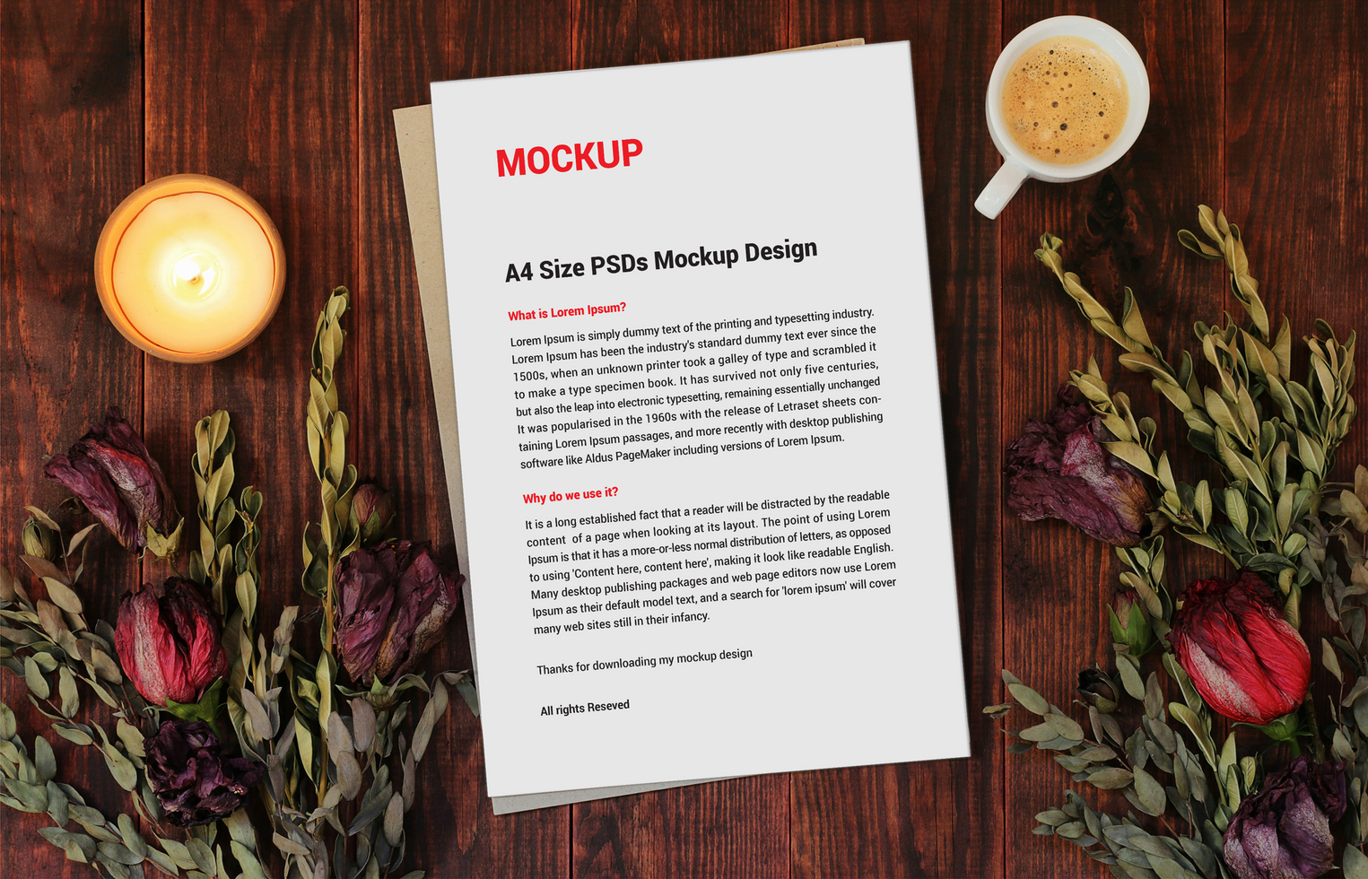 Excellent Menu poster pamphlet invoices Letterhead fax cover flyer or Letter Mockup file psd