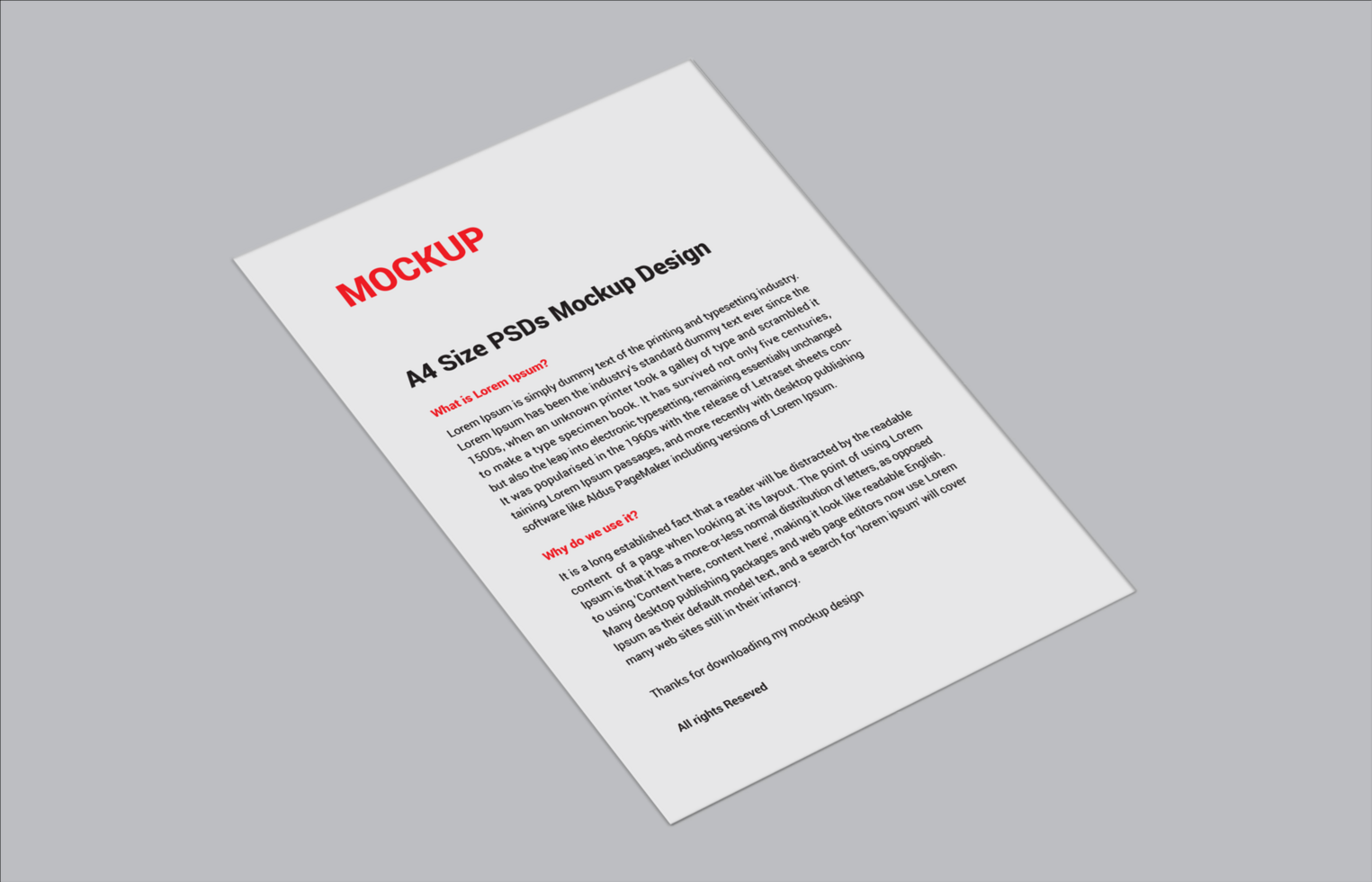 Premium Menu poster pamphlet invoice Letterhead fax cover flyer Letter Mockup file psd