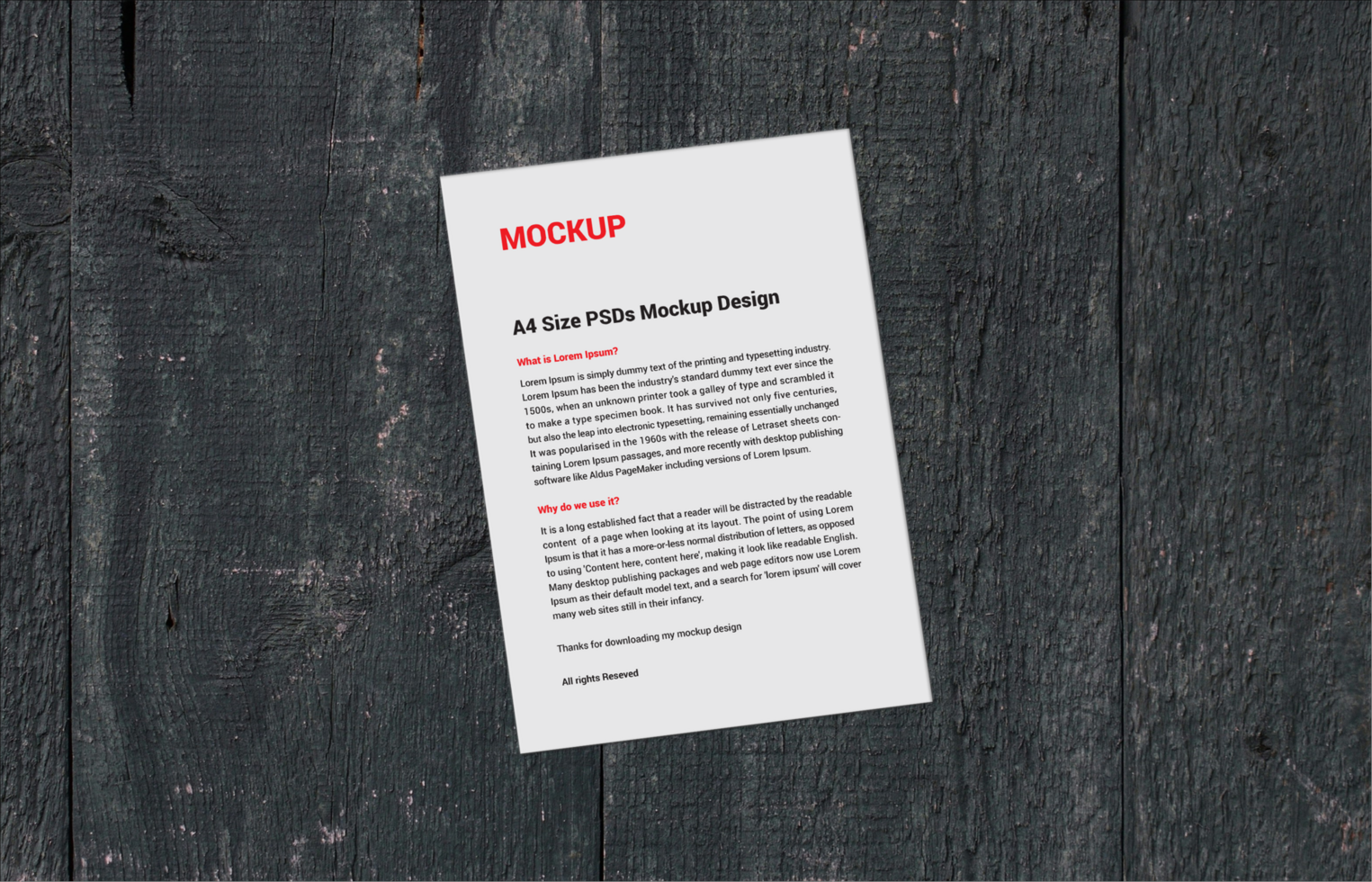 Premium Menu poster pamphlet invoice Letterhead fax cover flyer or Letter photoshop Mockup file psd
