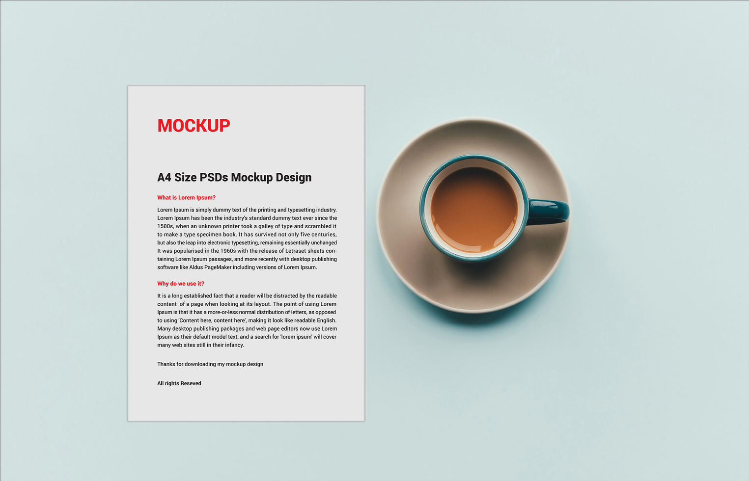 Menu poster pamphlet Letterheads Mockups file psd