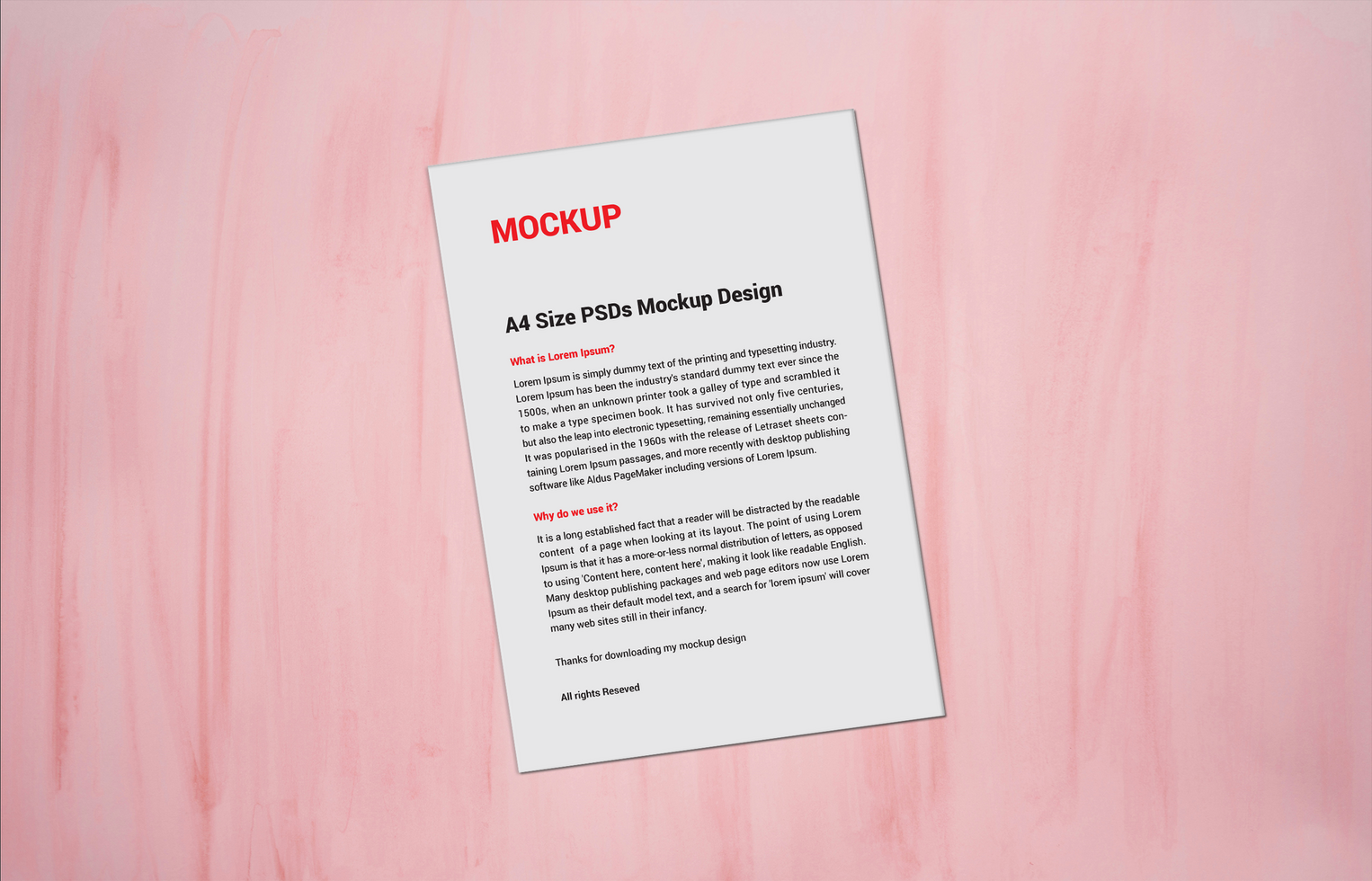 Menu poster pamphlet Letterhead Mockups files psd