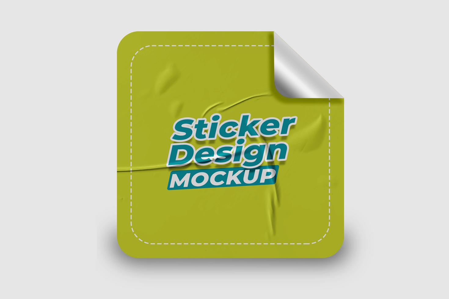 Creative Promotional Label Mockup Design psd
