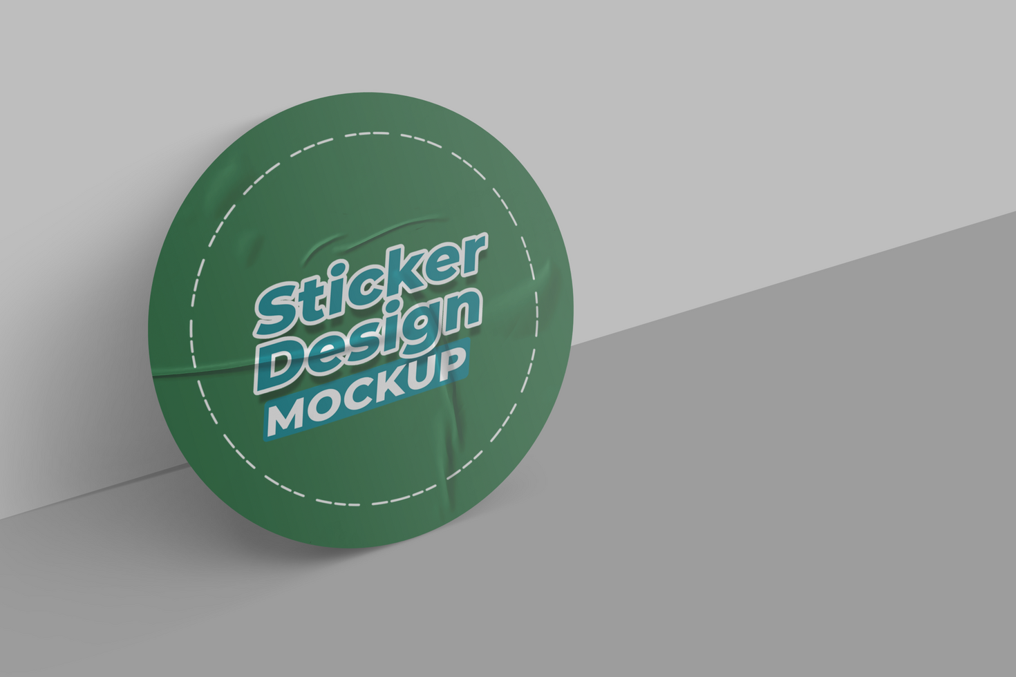 Premium Photoshop Template for Stickers and Labels psd