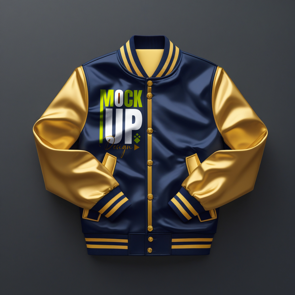 Jacket and jumper mockup template for casual menswear fashion and hoodie apparel psd