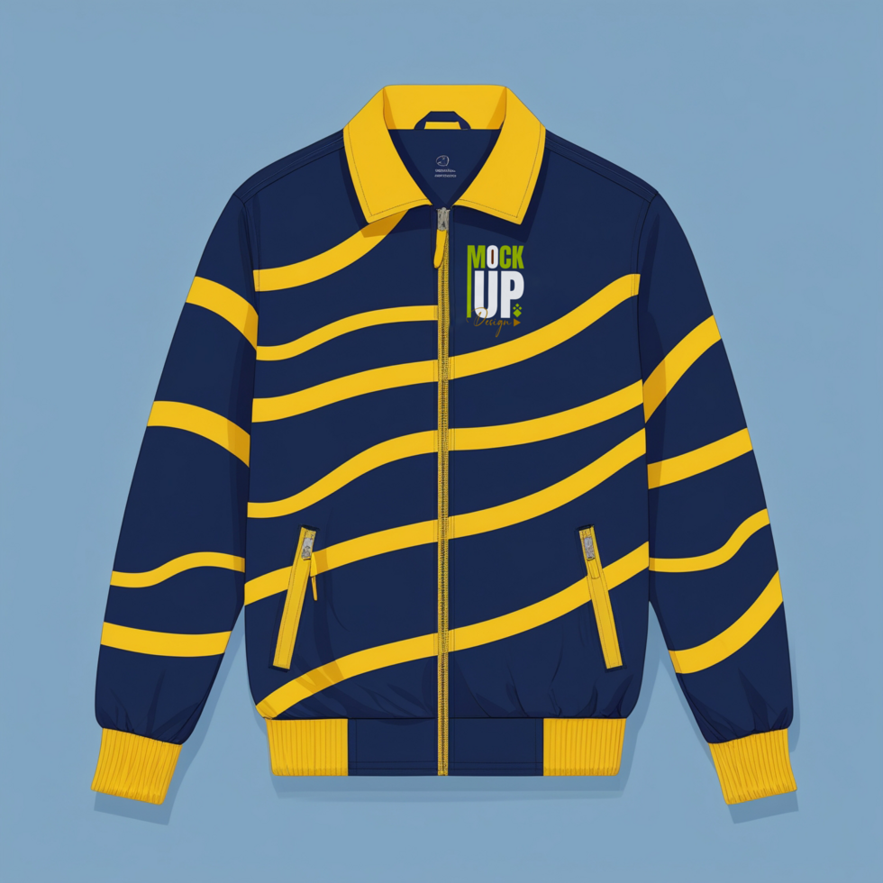 Mens and womens wear sports jacket and sweatshirt template with hoodie mockup design psd