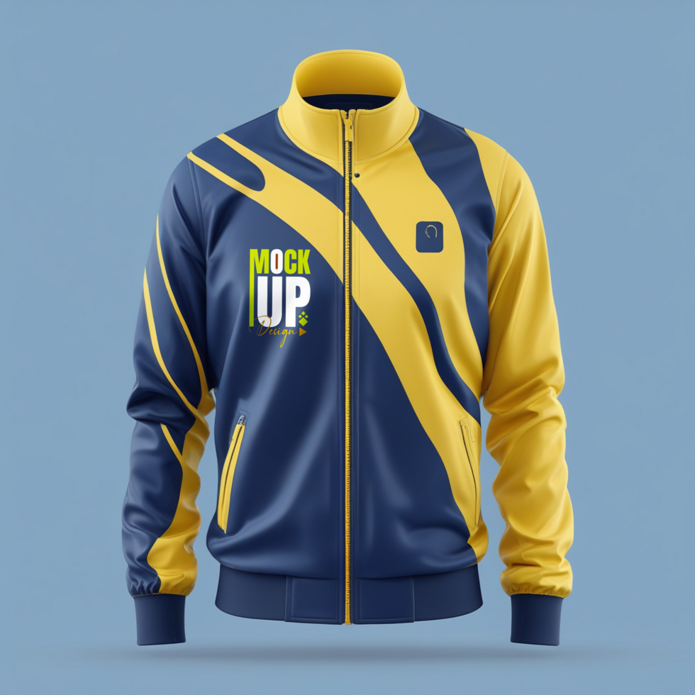 Stylish sweatshirt and jacket mockup for menswear fashion with stylish sweater template psd