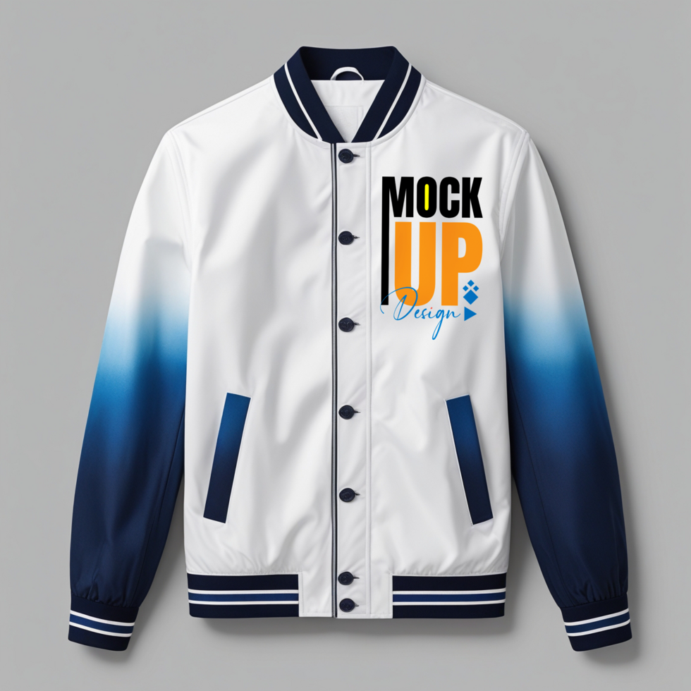 Sweater jacket and sweatshirt mockup for outerwear and loungewear fashion template psd