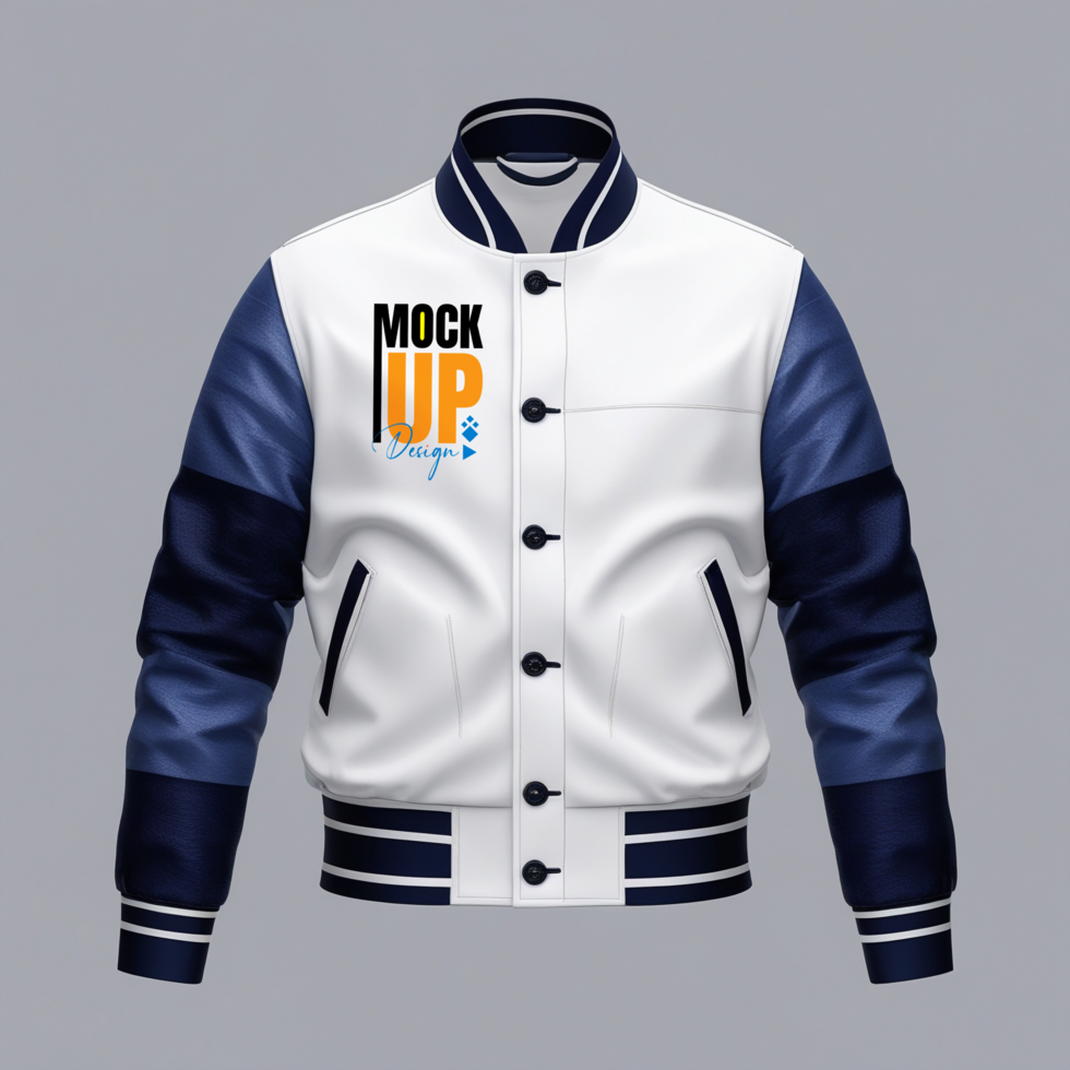 Stylish sweater jacket mockup and sweatshirt template for modern menswear design view psd