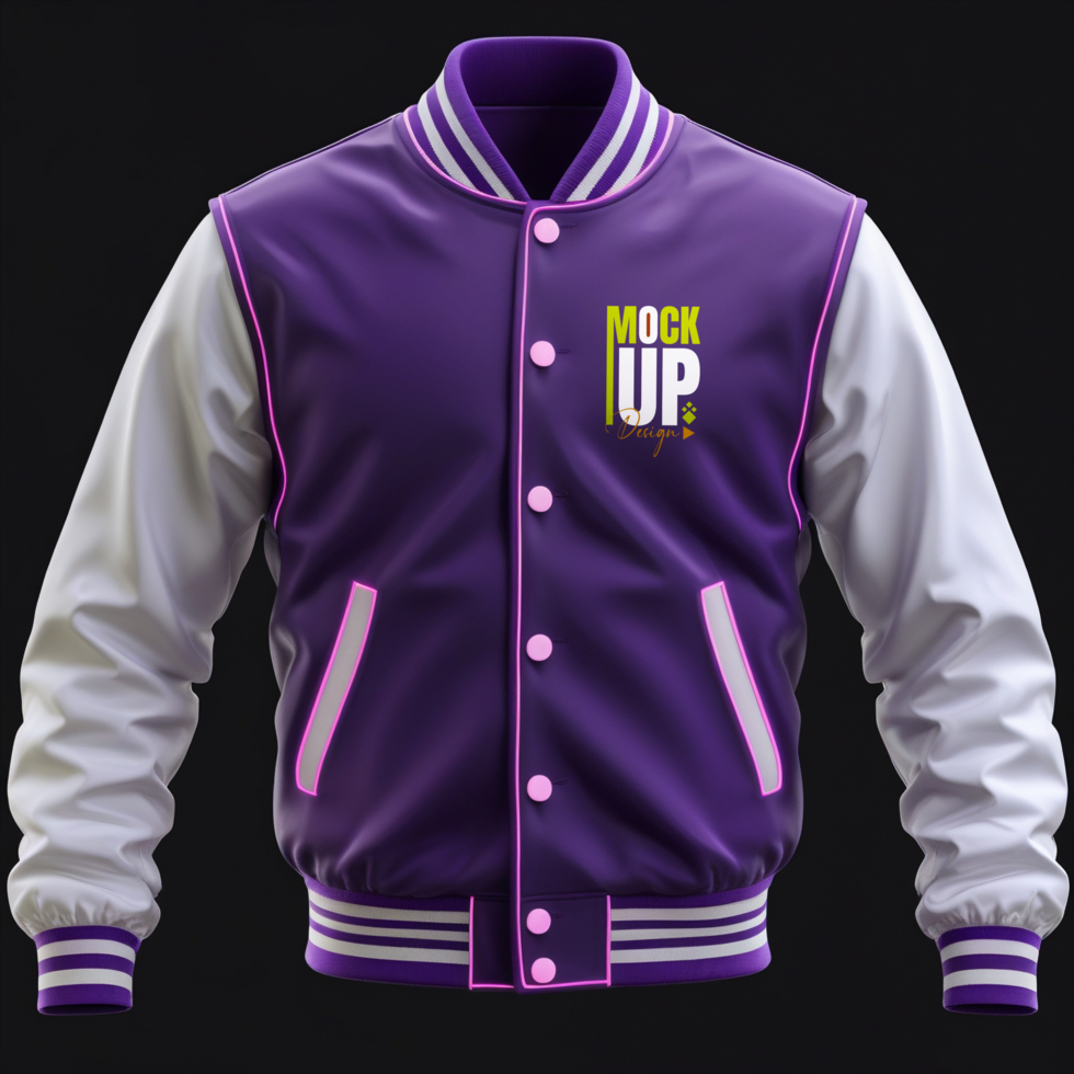 Jacket mockup template for sweaters and outerwear apparel, perfect for winter designs psd