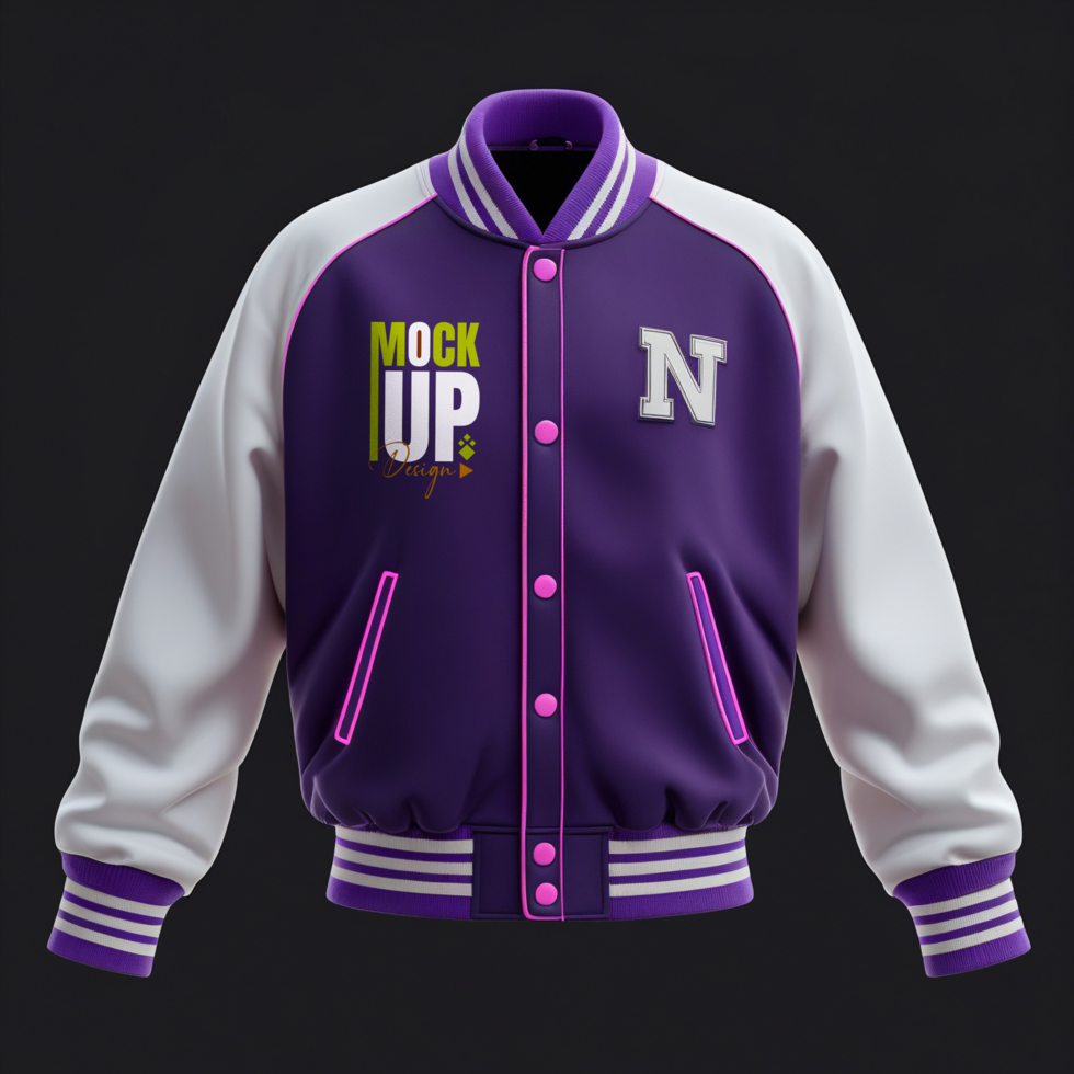 Realistic mockup showcasing outerwear sweaters and jackets for apparel design templates psd