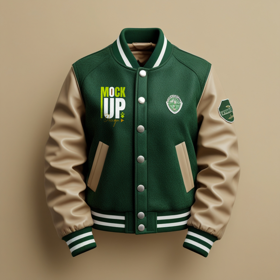 Jacket and sweater mockup template for stylish outerwear apparel and versatile designs psd