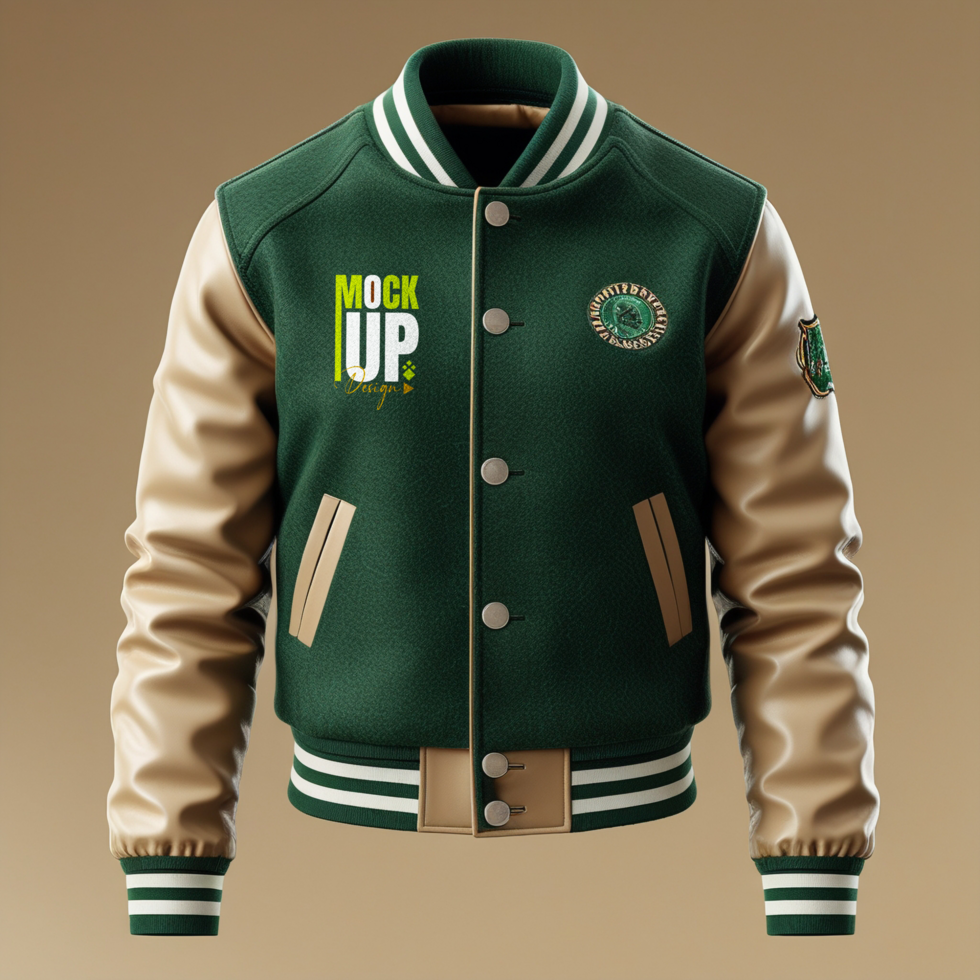 Sweater and jacket mockup template showcasing outerwear design in fashion apparel psd