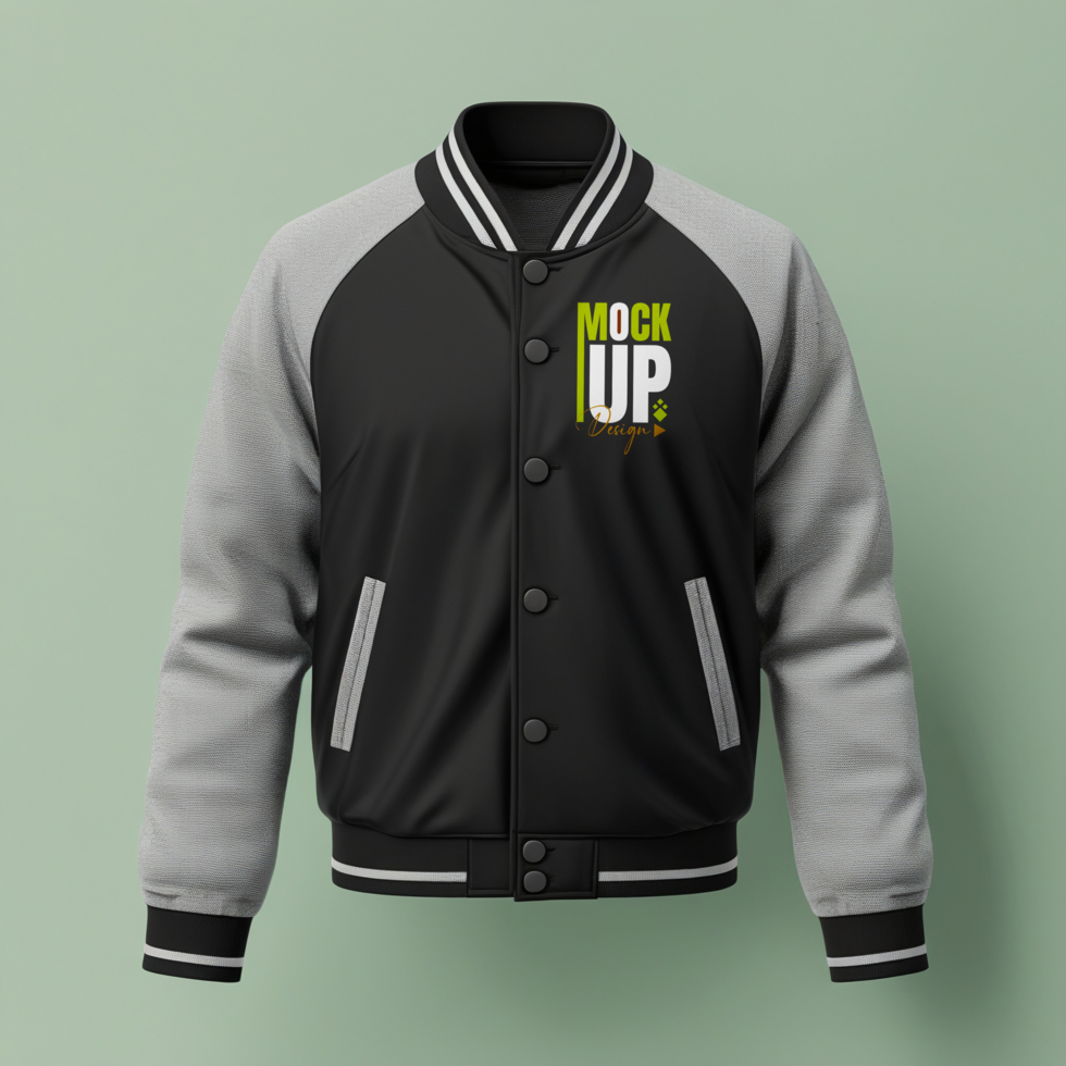 Winter jacket and sweater mockup for outerwear apparel in professional design templates psd