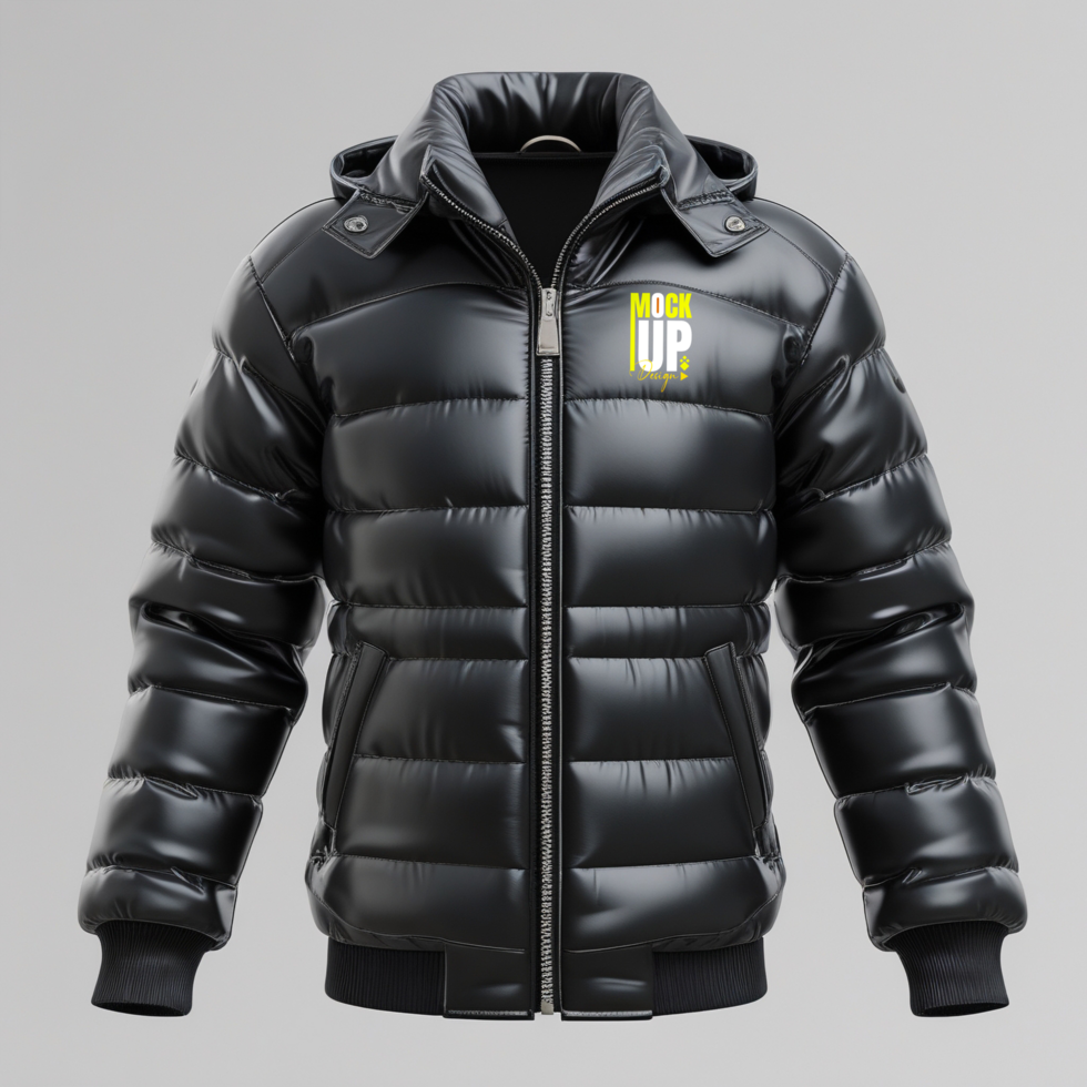 Modern bomber jacket mockup template inspired by cold protection fashion psd