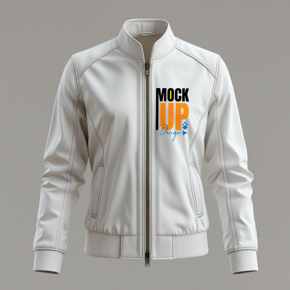 High quality white jacket mockup ideal for coat designs and team uniforms psd