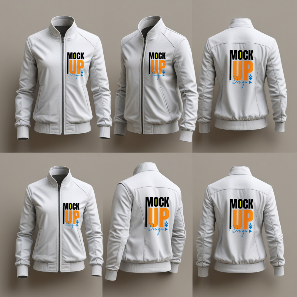 Stylish menswear varsity jacket mockup template with sweatshirt and hoodie design psd