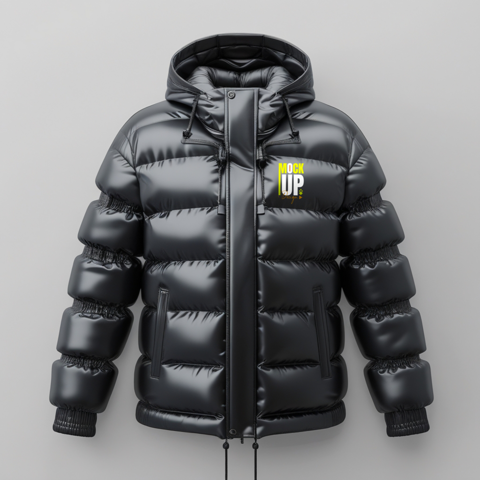 Stylish jumper and jacket mockup template featuring fashionable menswear designs psd