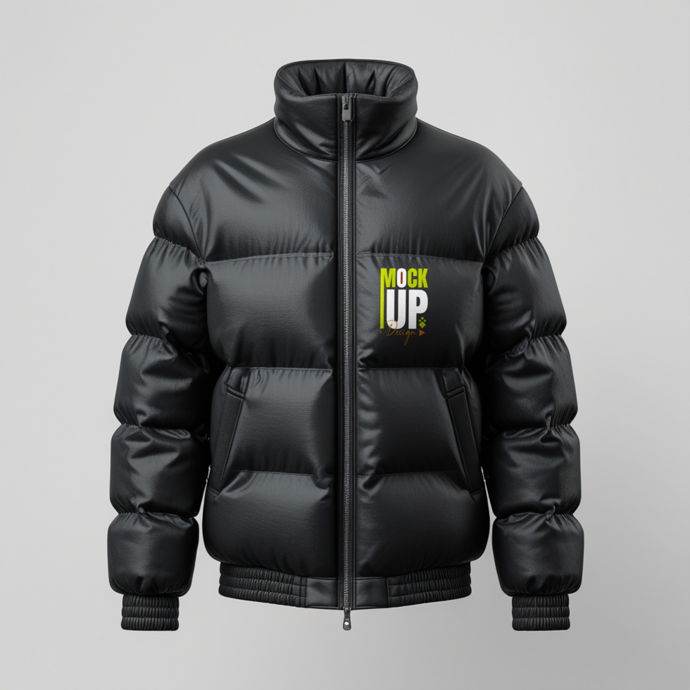 Fashionable bomber jacket and jumper mockup template ideal for outerwear menswear psd