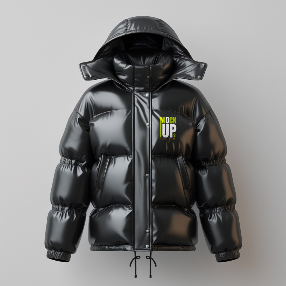 Jumper and jacket mockup template featuring heavy outerwear fashion design psd