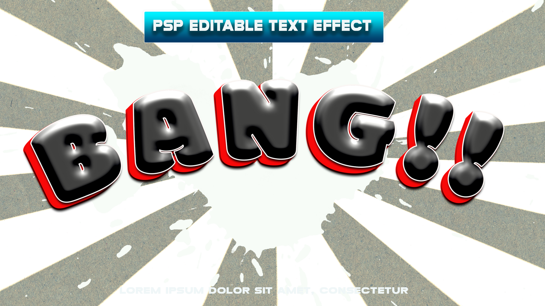 bang text effect psd