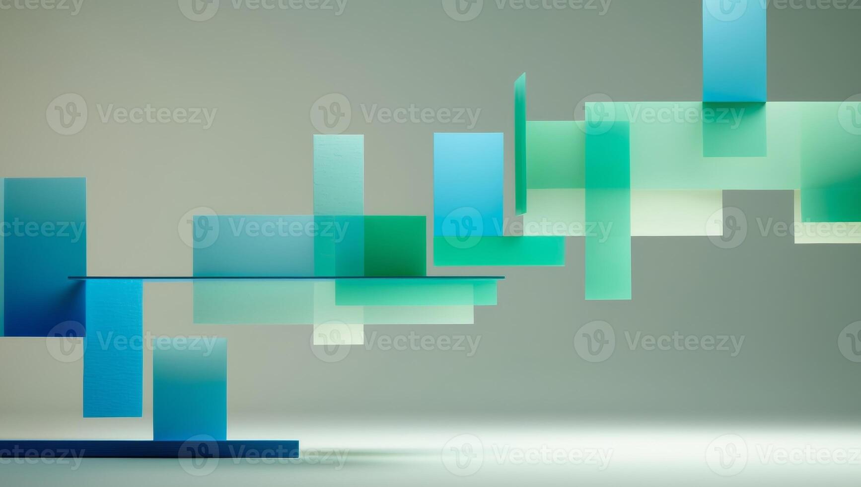 Abstract background with blue and green geometric shapesAbstract background with blue and green geometric shapes. photo