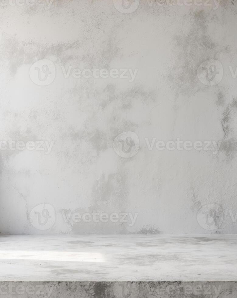 Neutral white colored low contrast Concrete textured background with roughness and irregularities to your concept or product photo