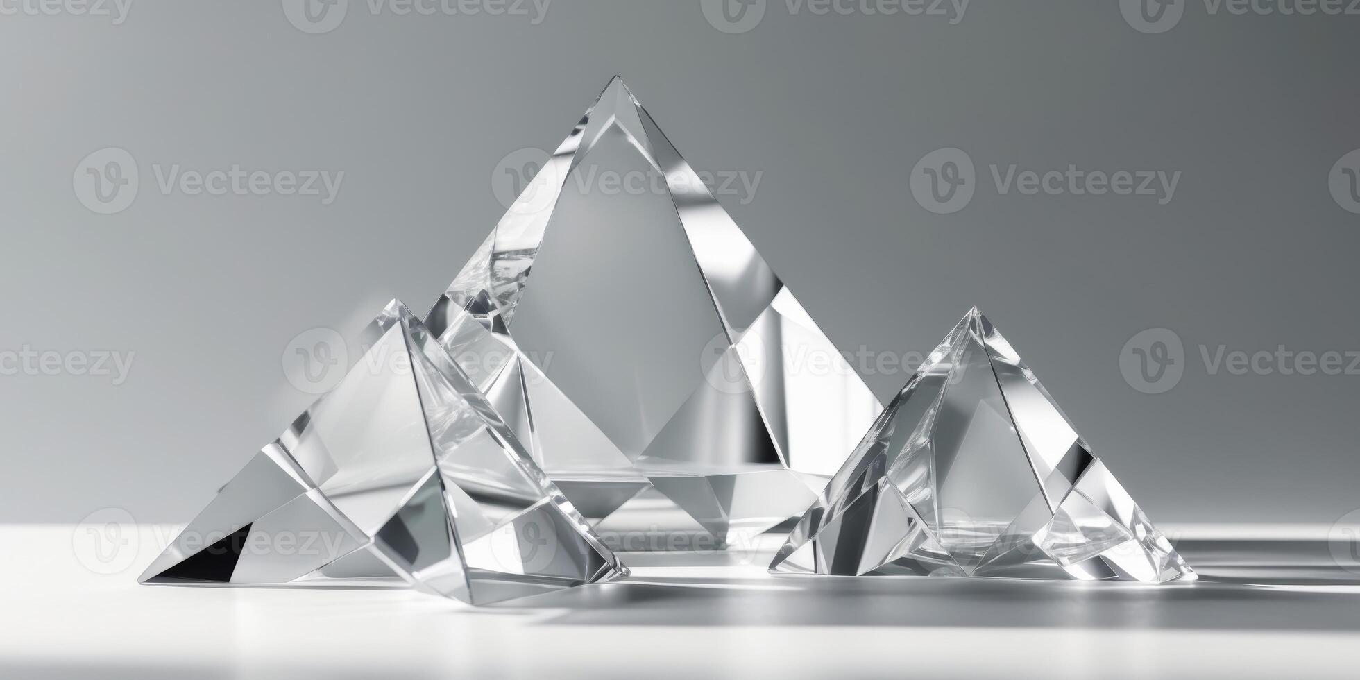 Glass Pyramids Crystal Geometry Abstract ShapesGlass Pyramids Crystal Geometry Abstract Shapes. photo